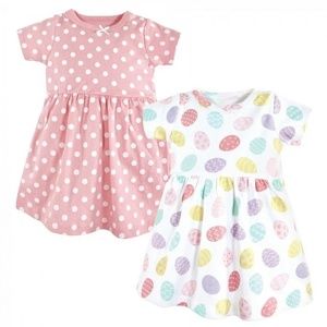 Baby Easter Dress - Two Pack - 0-3M - Hudson Baby